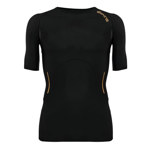 Skins Mens A400 Geometric Pattern Compression T-Shirt