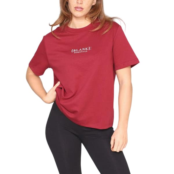 Blank Essentials T-shirt med logotyp för damer