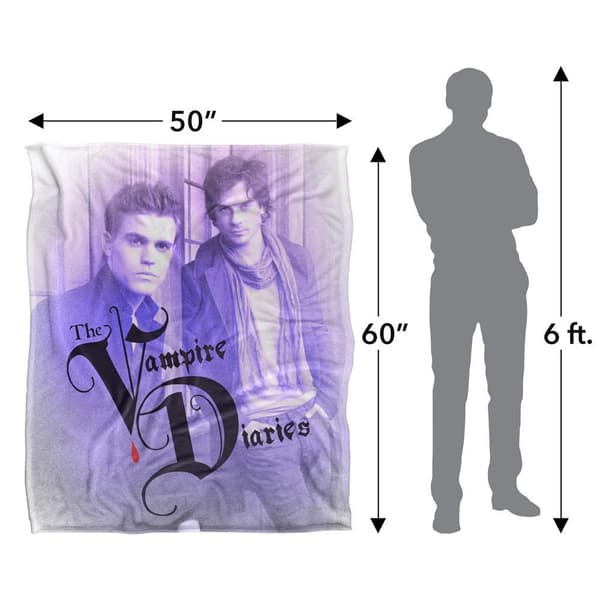 Vampire Diaries Deep Purple Blanket