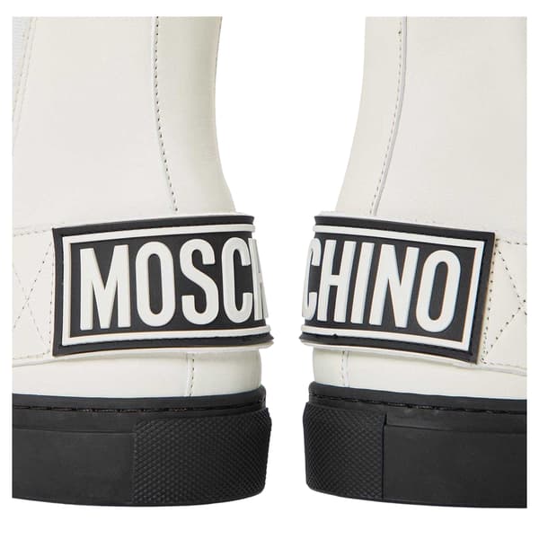 Moschino Mens Flat Ankle Boots
