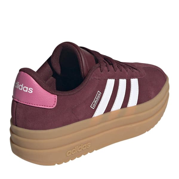 Adidas Flickor Court Bold 3 Ränder Platåskor i Läder
