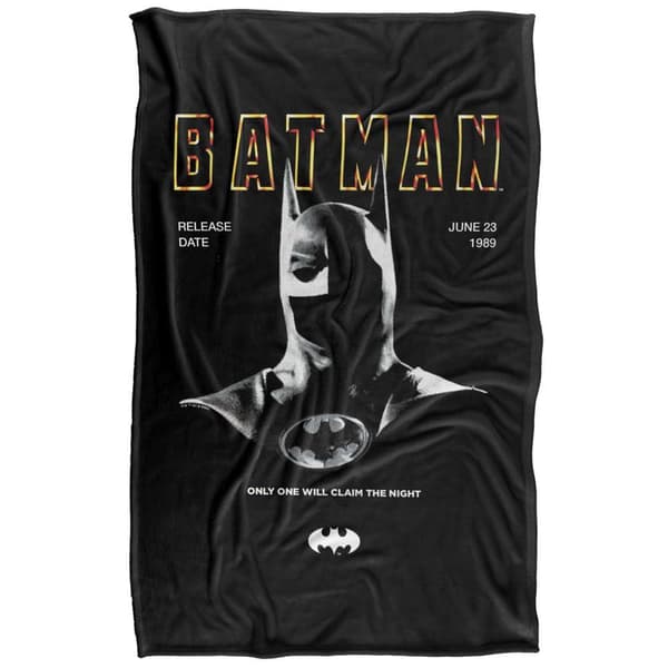 Batman 1989 Cowl Soft Touch Blanket