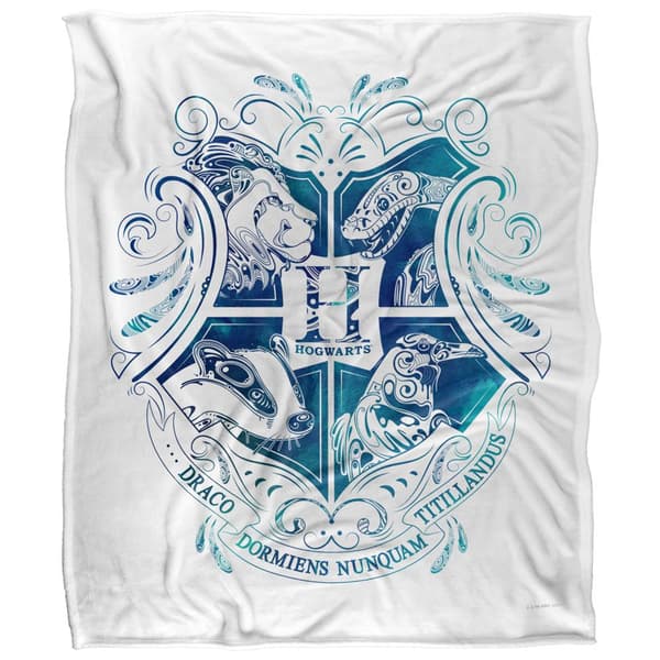 Harry Potter Hogwarts Abstract Blanket