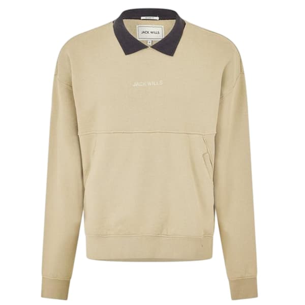 Jack Wills Mens Collared Regular Sweatshirt