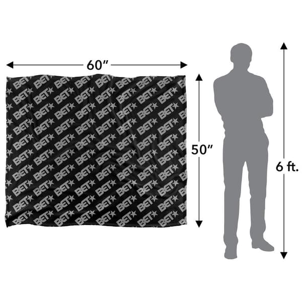 BET Silky Patterned Supersoft Blanket