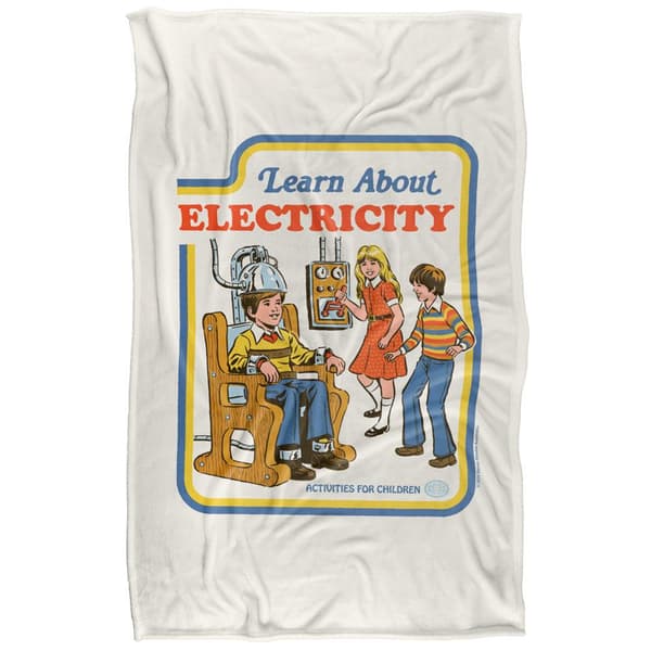 Steven Rhodes Learn About Electricity Soft Touch Blanket