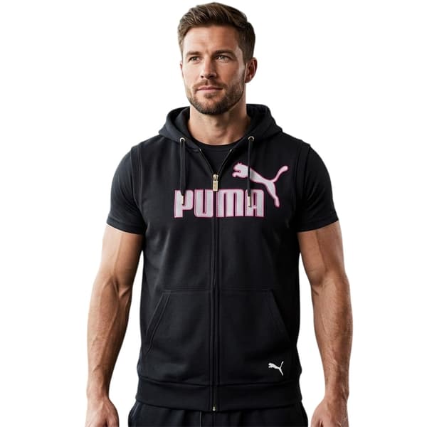Puma Mens Logo Sleeveless Jacket