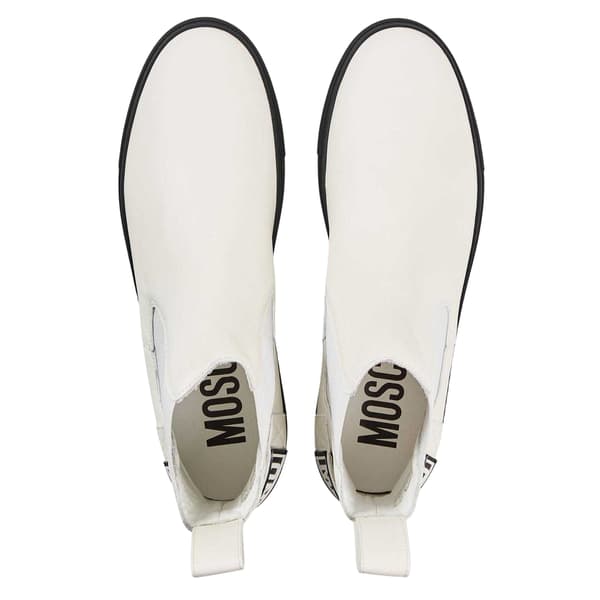 Moschino Mens Flat Ankle Boots