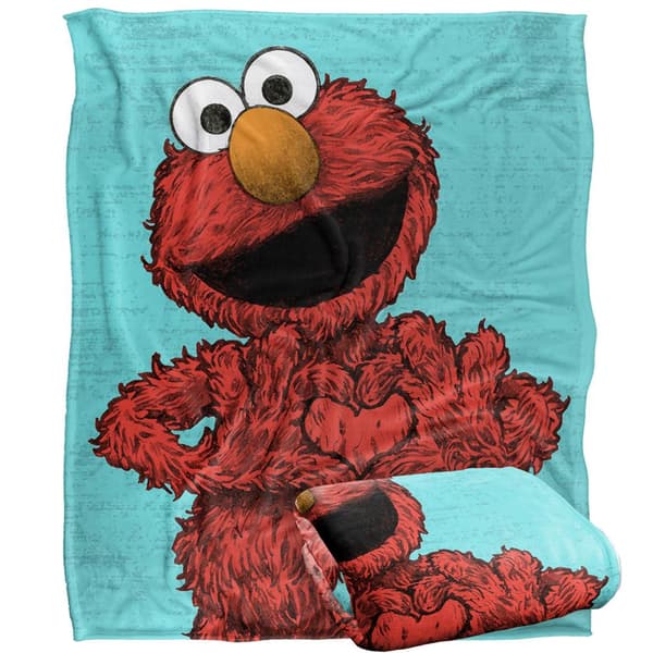 Seesamikatu maalattu Elmo-peitto
