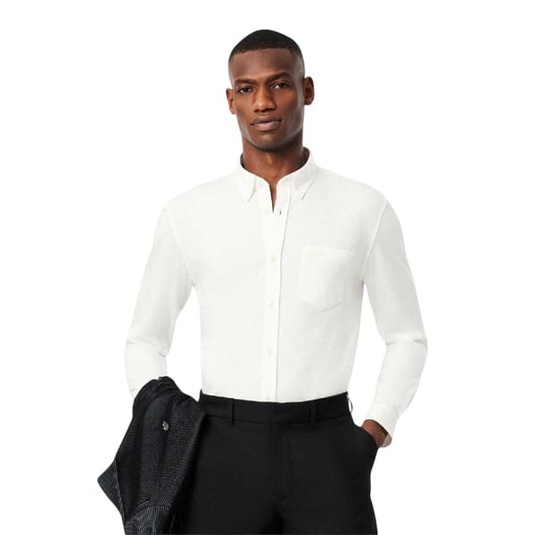 Lacoste Herrskjorta i bomullsjersey, normal passform