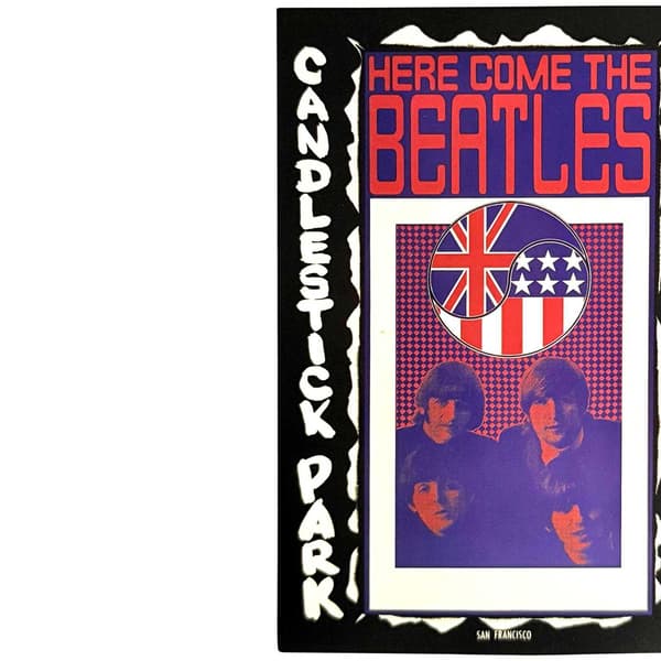 The Beatles Candlestick Park Poster Sticker