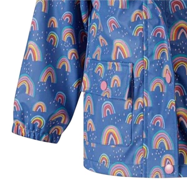 Minoti Girls Rainbow Raincoat