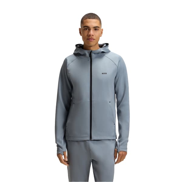 Boss Mens Active Workout Full Zip Hoodie