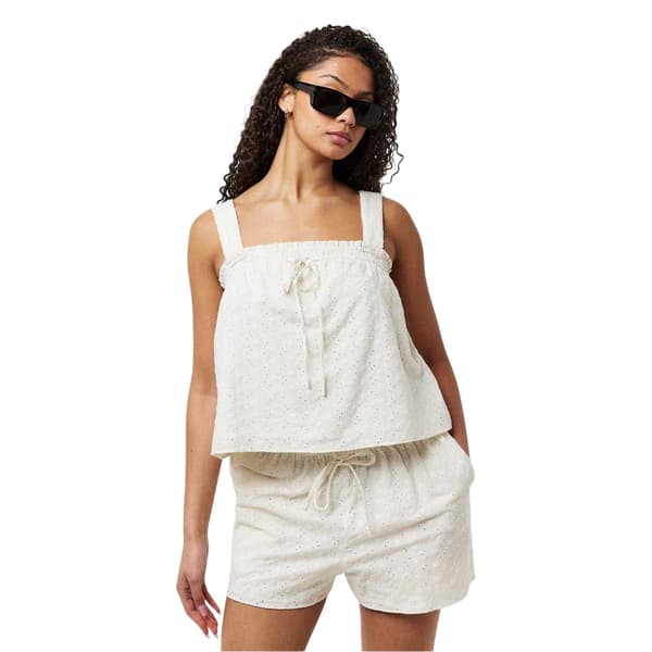 Jack Wills Dam Broderie Bomull Shirred Topp