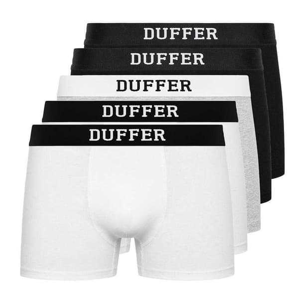 Duffer Herr Klassiska Bekväma Boxertrosor (5-pack)