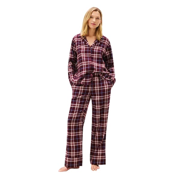 Tommy Hilfiger Naisten Flannel Pitkä Pyjamasetti