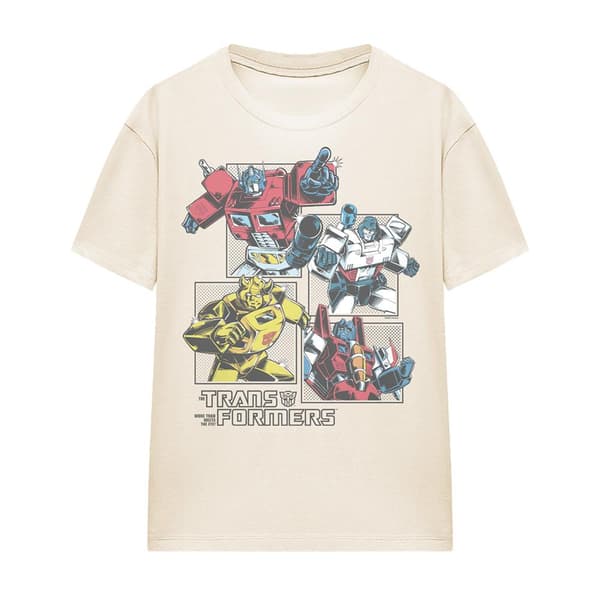 Transformers Naisten Generations Retro Comic Grid T-paita