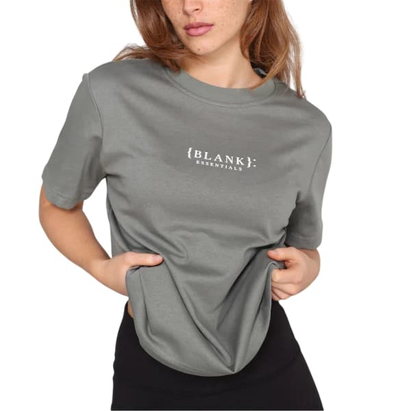 Blank Essentials T-shirt med logotyp för damer