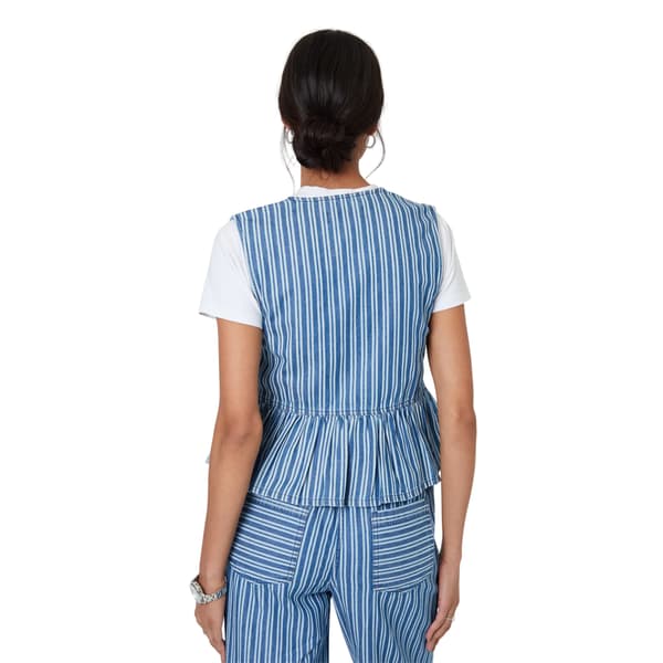Threadbare Womens/Ladies Mumba Striped Front Tie Sleeveless Blouse