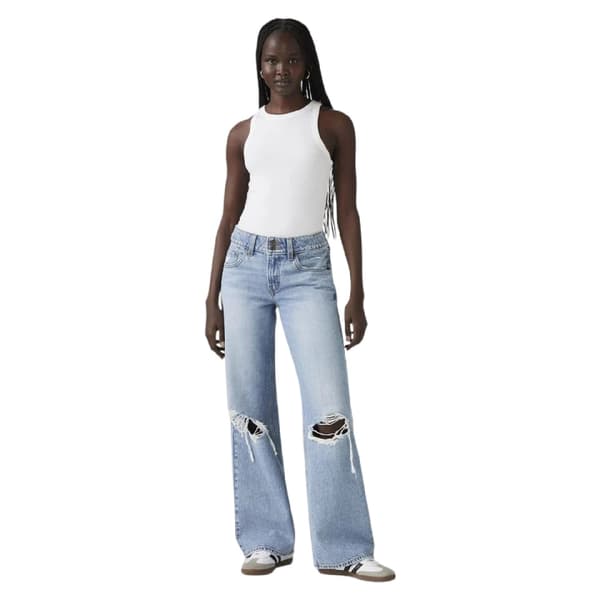 Levis Dam/Kvinnor Låga vida jeans