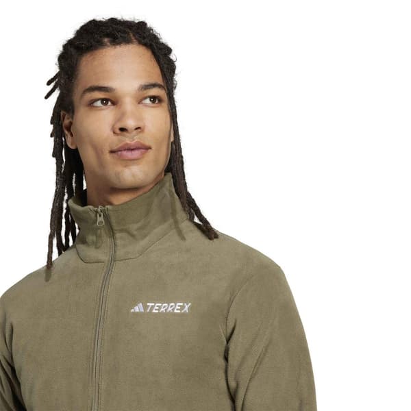 Adidas Herr Multi Essentials Heldragen Fleecejacka