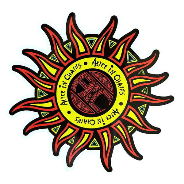 Alice In Chains Logo Sun Sticker
