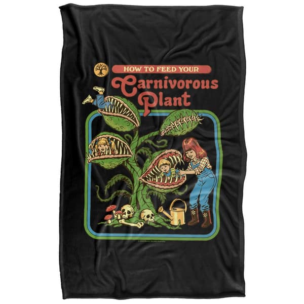 Steven Rhodes Carnivorous Plant Soft Touch Blanket