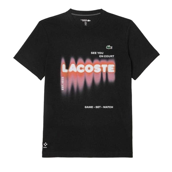Lacoste Herr Daniil Medvedev Logotyp T-shirt