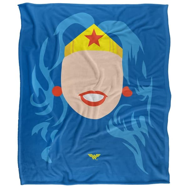 Wonder Woman Face Soft Touch Blanket