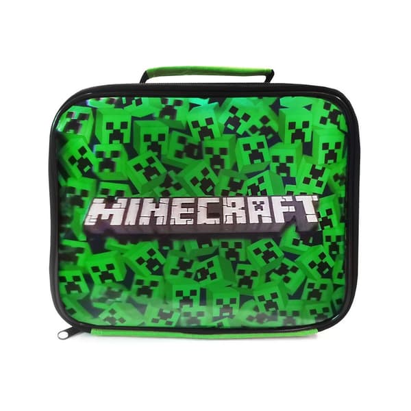 Minecraft Lenticular Creeper Lunch Bag Set