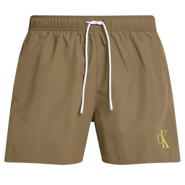Calvin Klein Herr Badshorts med Kontrastlogga Regular