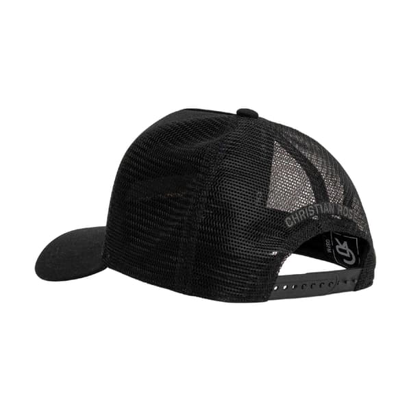Christian Rose Embroidered Patch Trucker Cap