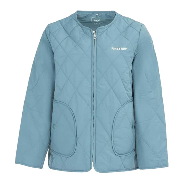Firetrap Dam Quiltad Jacka med Avslappnad Passform