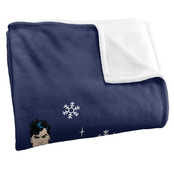 Superman Christmas Lights Soft Touch Blanket