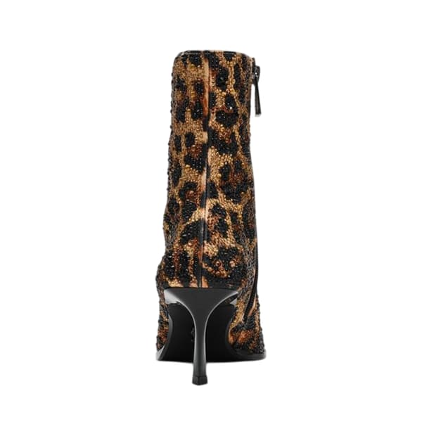 Steve Madden Womens/Ladies Leopard Pattern Ankle Boots