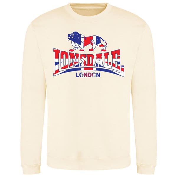 Lonsdale Herr Union Jack Logotyp Tröja