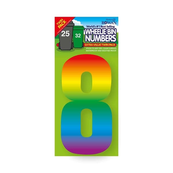 Rowan 8 Rainbow Bin Number (Pack of 2)