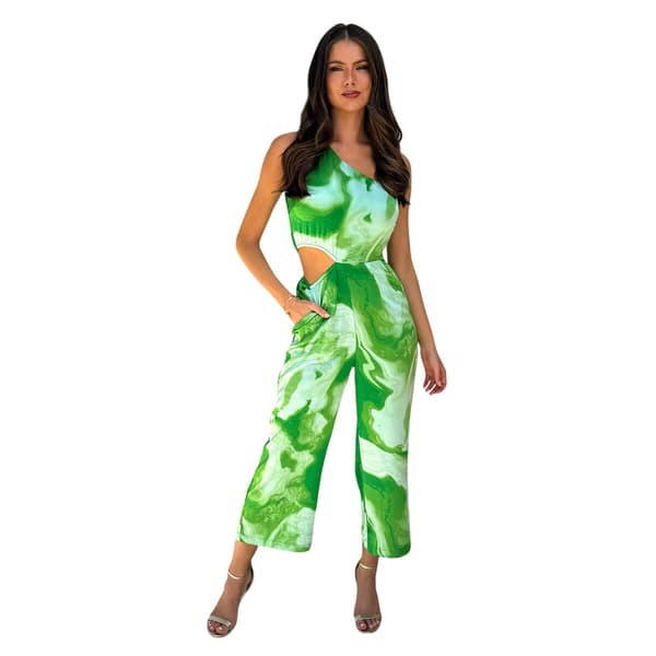 AX Paris Jumpsuit med tryck och utskärningar för dam