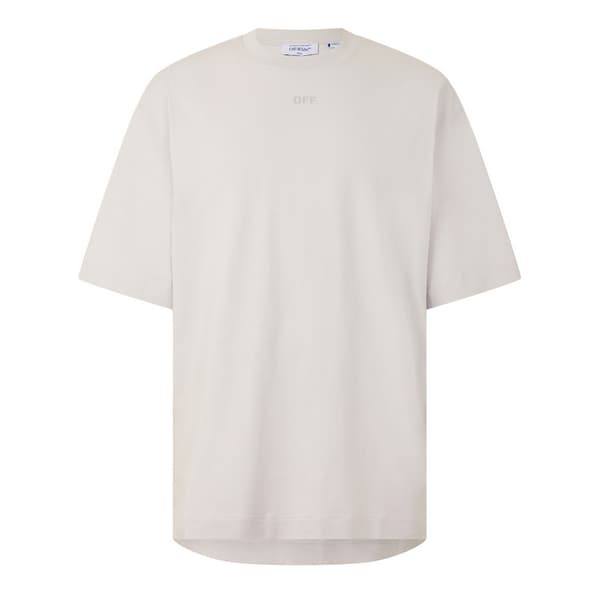Off White Mens Brics Cotton Regular T-Shirt