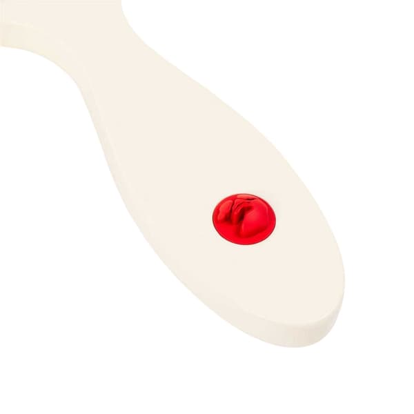 Off White Oval Hand Mirror