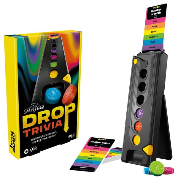 Trivial Pursuit Drop Trivia Board Game