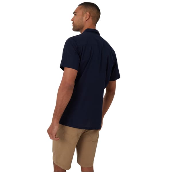 Threadbare Mens Embroidered Short-Sleeved Shirt