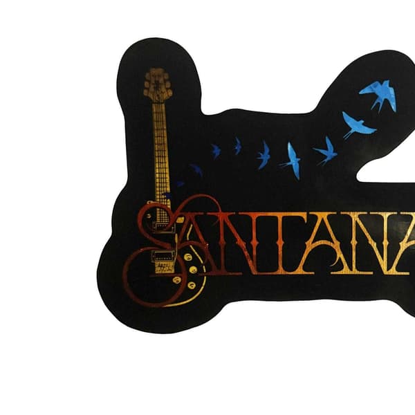 Santana-kitara ja lintu -tarra