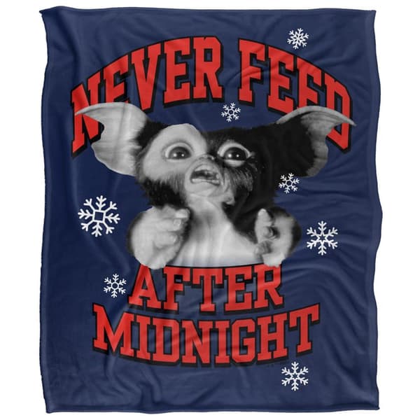 Gremlins Gizmo Never Feed After Midnight Blanket
