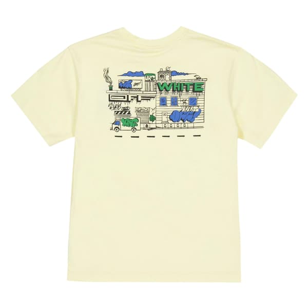 Off White Barn/Kids Graffiti Bomull Regular T-Shirt