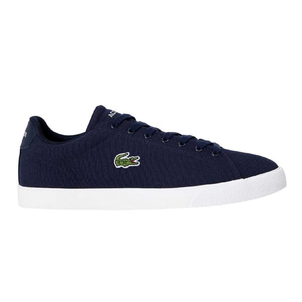 Lacoste Mens Lerond Canvas Low Flat Trainers