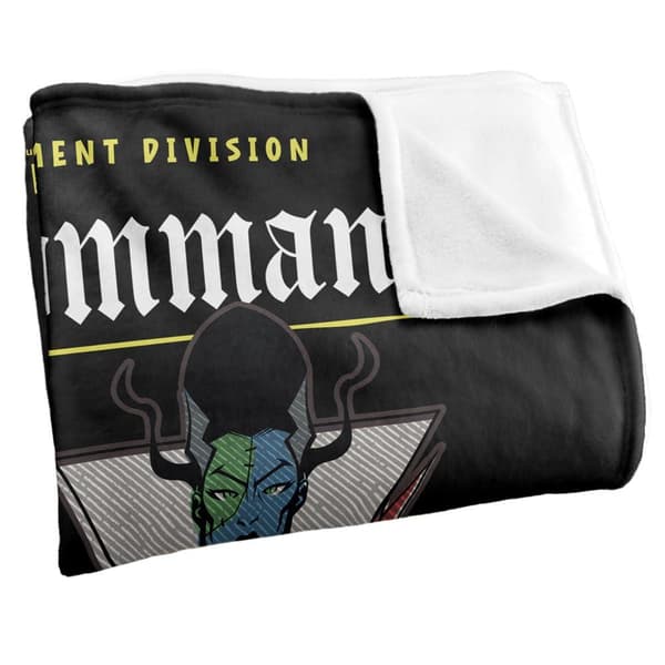 Creature Commandos Badge Soft Touch Blanket