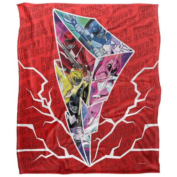 Power Rangers Lightning Bolt Blanket