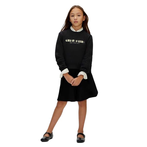 Calvin Klein Barn/Kids Glitter Logotyp Tröja