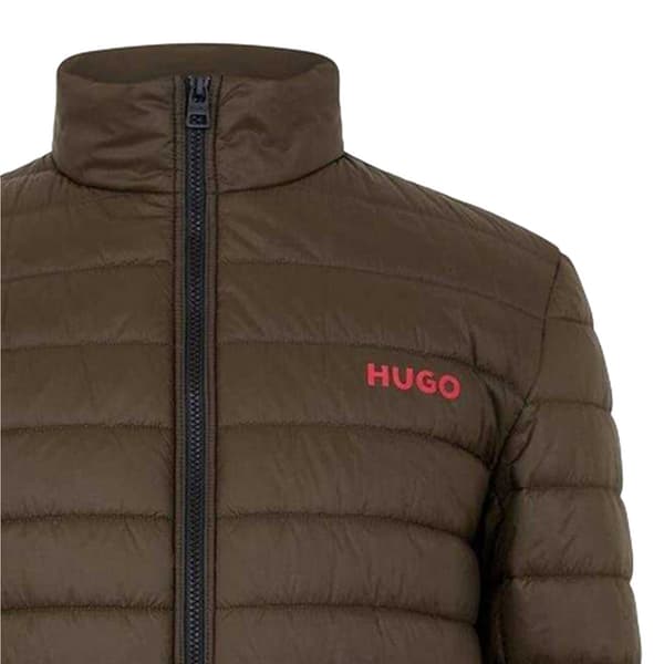 Hugo Mens Horizontal Stripe Puffer Jacket